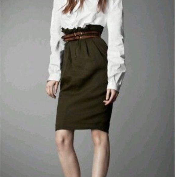 Gathered waist tailored skirt Burberry 6 - Picture 1 of 12